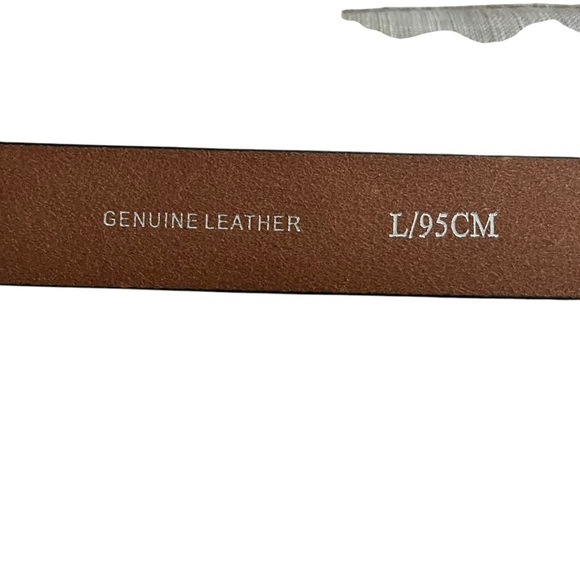 Puma Black and Brown Leather Belt with Silver Buckle - Picture 3 of 4